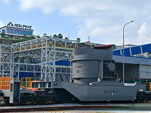 越南和發(fā)480t高爐鐵水運(yùn)輸車(chē)